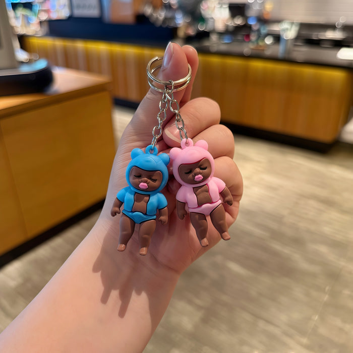 Wholesale 10pcs Black Doll Keychain Couple Bag Pendant