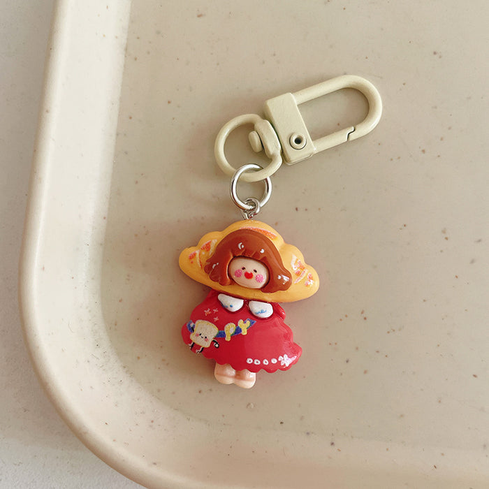 Wholesale Keychain pendant, student cartoon backpack hanging accessory