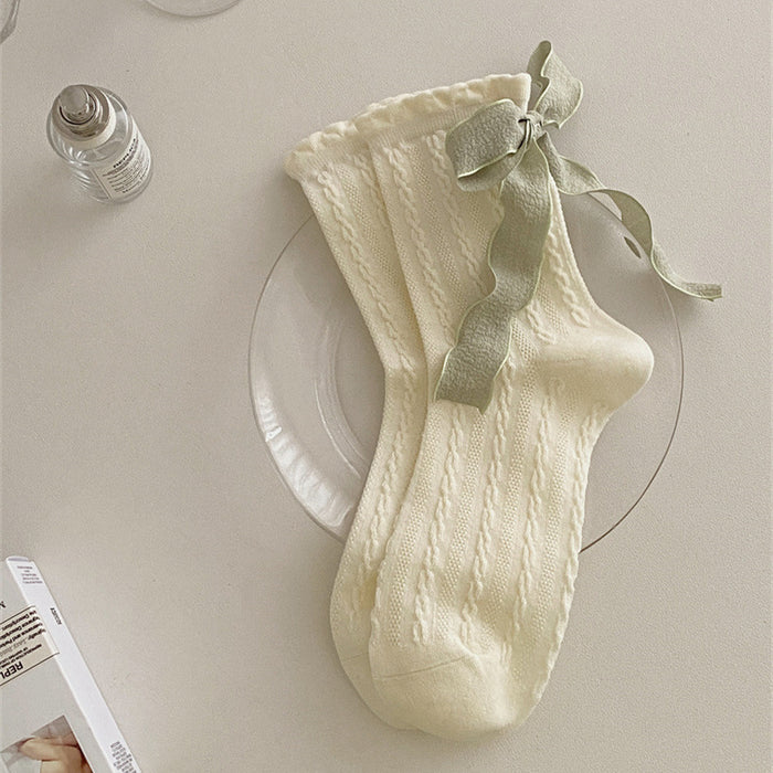 Wholesale Socks, bow tie, mid tube socks