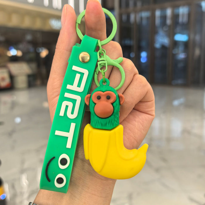 Wholesale Cartoon Silicone Keychain Bag Pendant