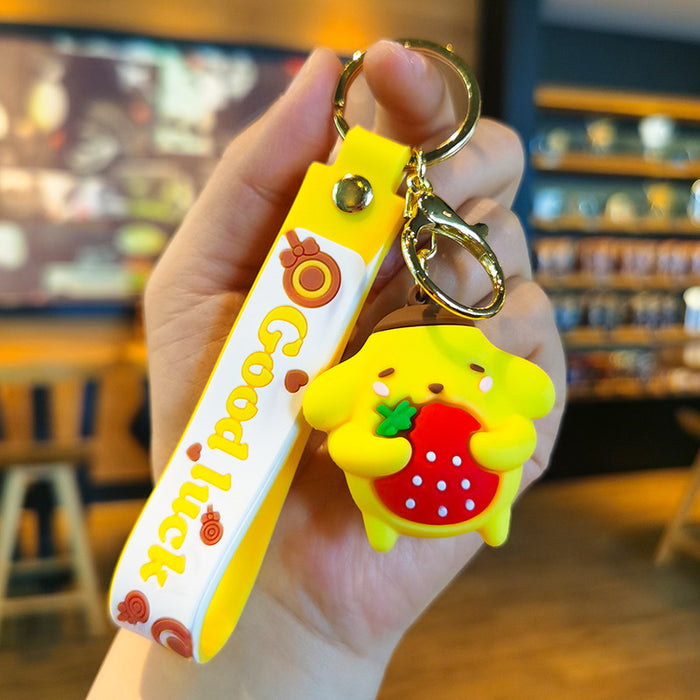 Wholesale Cartoon Doll Rubber Keychain JDC-KC-Tingm025