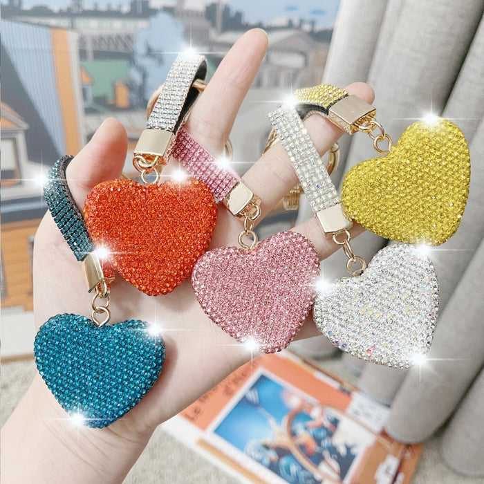 Wholesale Diamond Keychain Cute Cartoon Pendant JDC-KC-NaiLi001