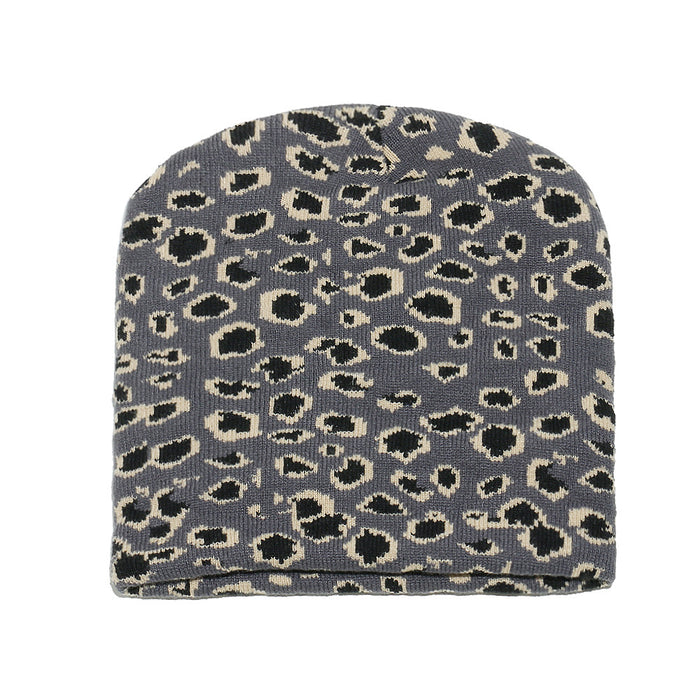 Wholesale Leopard Print Knitted Hat