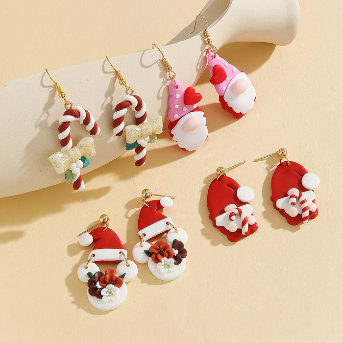 Wholesale Christmas handmade polymer clay earrings