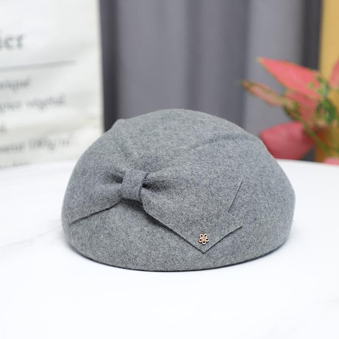 Wholesale Hat women's autumn and winter new warm woolen hat elegant beret