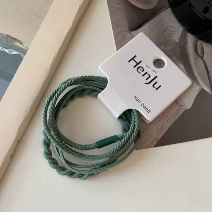 Wholesale Small rubber band, high-end feel, versatile, high elasticity headband, high ponytail tied tightly with headband