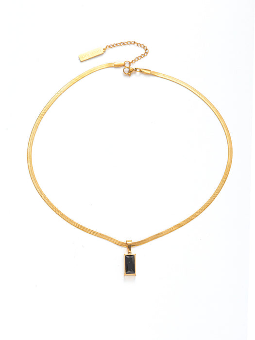 Wholesale Fade-Resistant Sweater Chain — Niche,  Light Luxury  and Sophisticated Titanium Steel Necklace