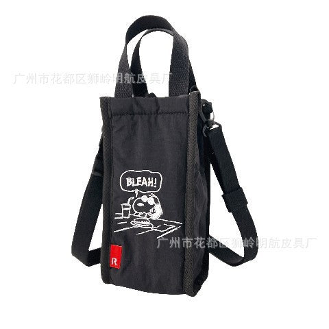 Wholesale New Dog Handbag Cute Cartoon Water Cup Bag Diagonal Cross Handbag Embroidered Portable Cup Cover Bag