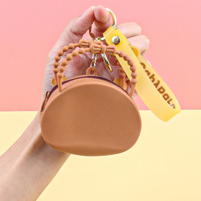 Wholesale Silicone Coin Purse Keychain Pendant Cute Children's Storage Bag Key Bag Coin Bag Cartoon Small Purse Hanging Ornaments