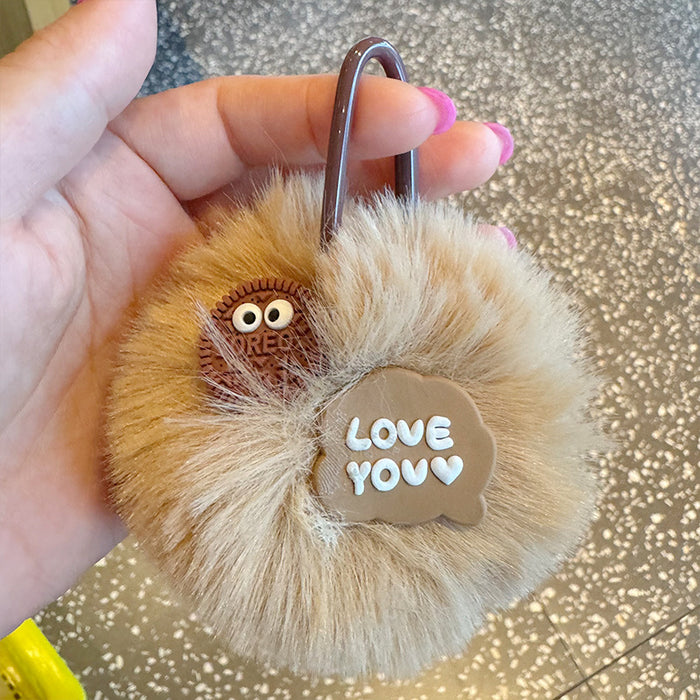 Wholesale Cartoon Animal Big Plush Ball Cute Plush Stereo Soft Bag Pendant Keychain