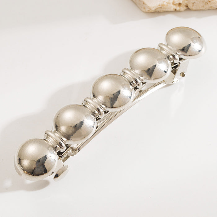 Wholesale geometric smooth metal spring clip all-match temperament hair clip