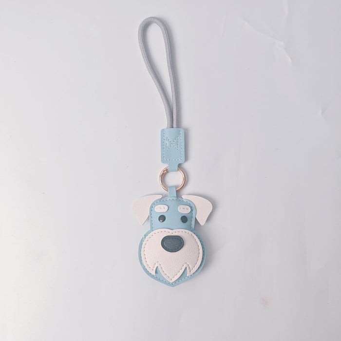 Wholesale PU Dog Keychain Pendant Cute Border Collie Husky Schnauzer Street Style Fashion Accessory