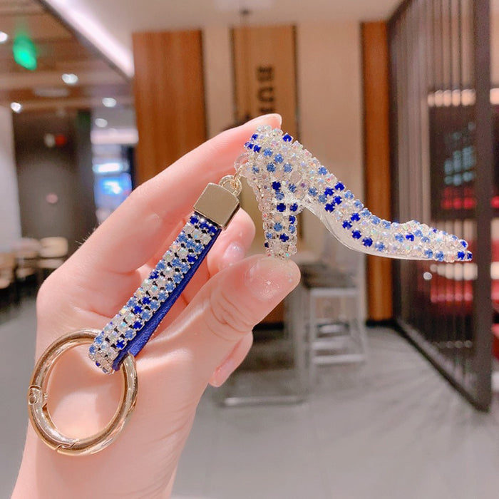 Wholesale Crystal High Heels Acrylic Keychain JDC-KC-ShuoT022