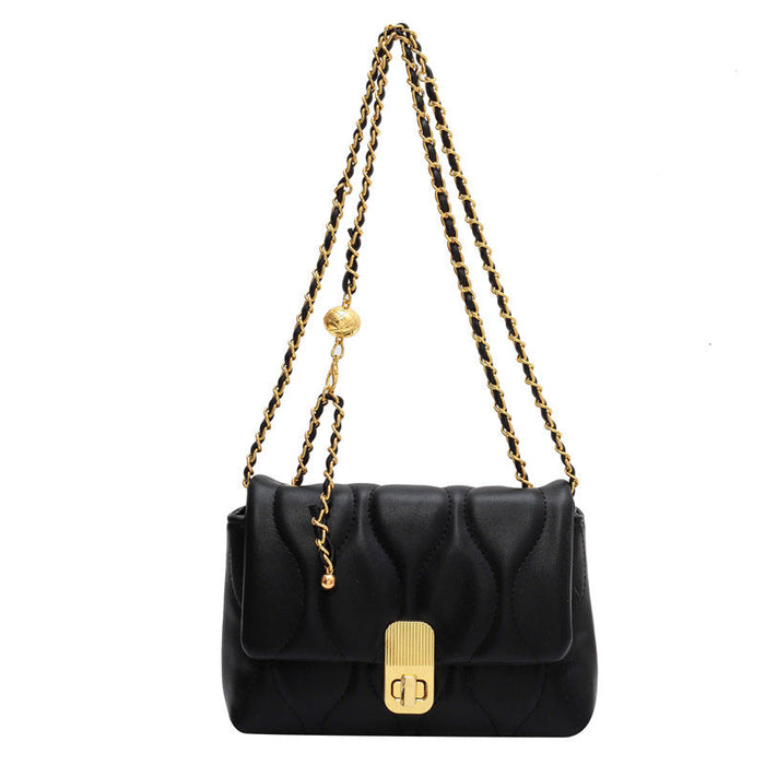 Wholesale Shoulder Bags PU Leather Armpit Rhombus Chain Temperament (F) JDC-SD-MaZ005