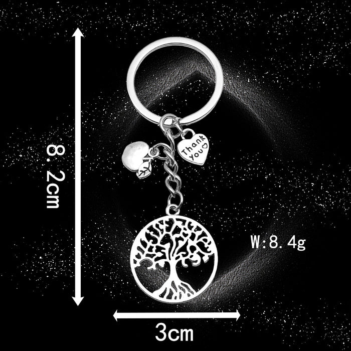 Wholesale Antique silver enamel metal keychain