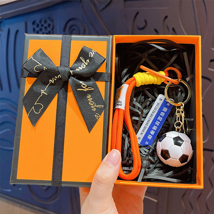Wholesale Cartoon Football Trophy Keychain ABS Purple Car Key Accessory
