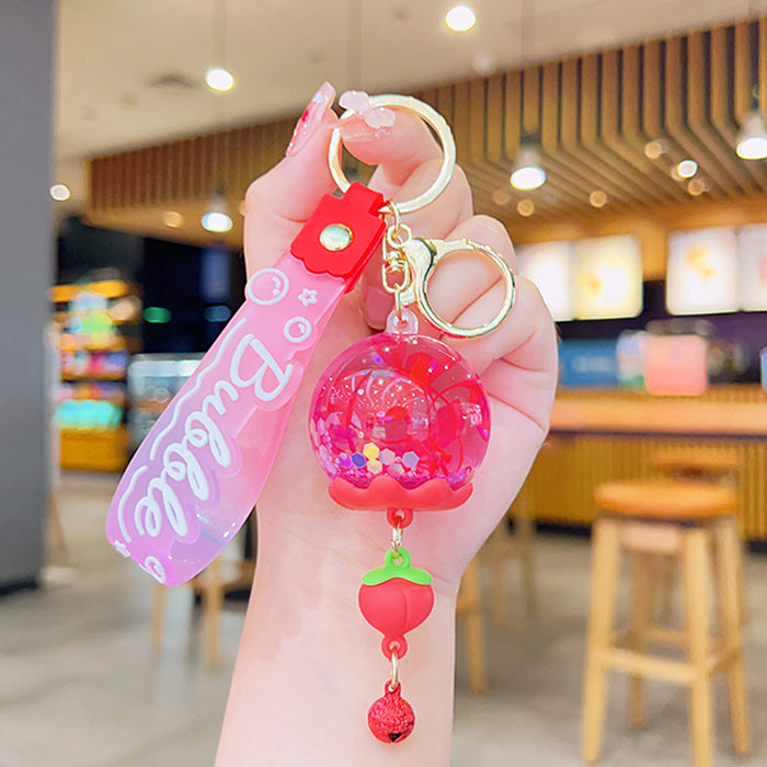 Wholesale of Oil Flowing Sand Liquid Acrylic Keychains (S) JDC-KC-YDao080