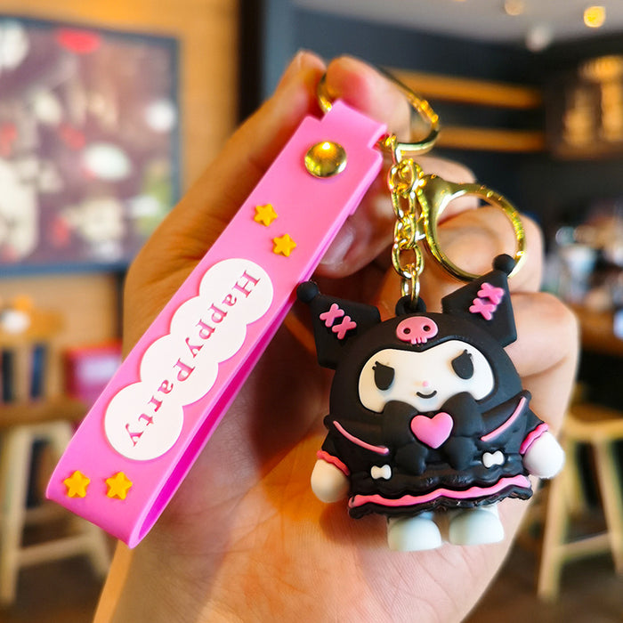 Wholesale Silicone Cartoon Doll Keychain JDC-KC-Tingm149