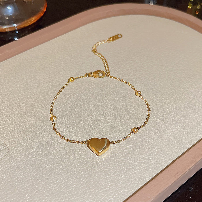 Wholesale stainless steel bracelet double-layer folded to wear