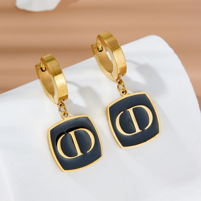 Wholesale 2pcs Earrings jewelry titanium steel necklace