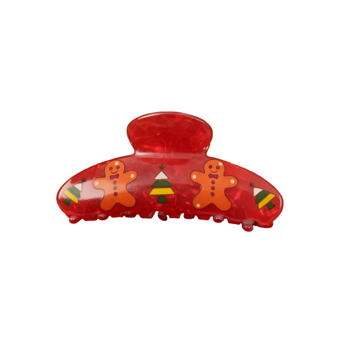 Wholesale Christmas Elk PVC Shark Claw Hair Clips For Women Multicolor Cute Holiday Hair Accessory