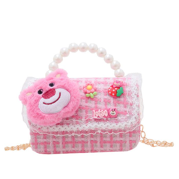 Wholesale Kids Pearl Chain Handbag Shoulder Bag JDC-SD-GSAT003