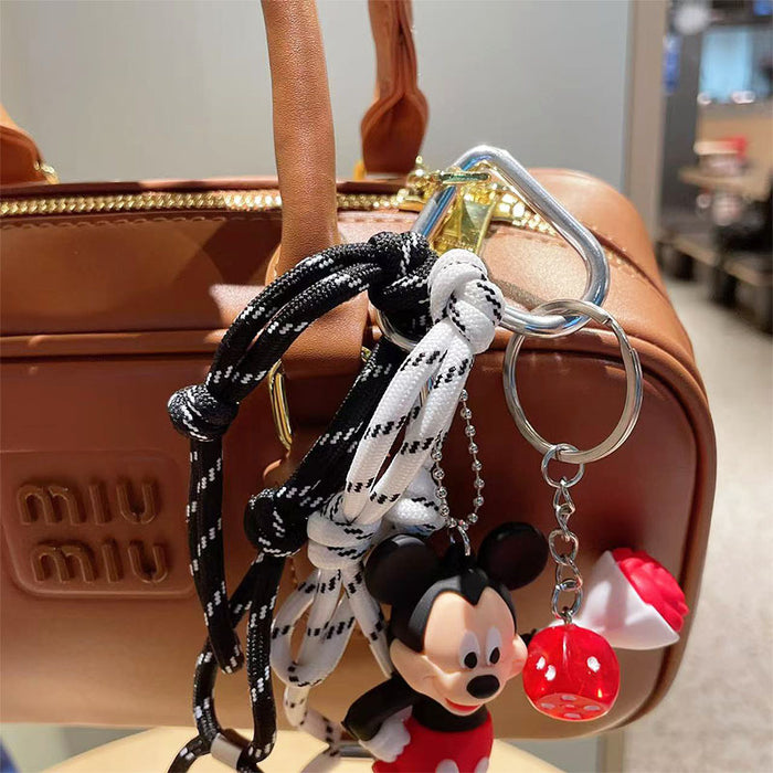 Wholesale Cartoon  Car Keychain  Bag Pendant Dice Woven Rope Pendant