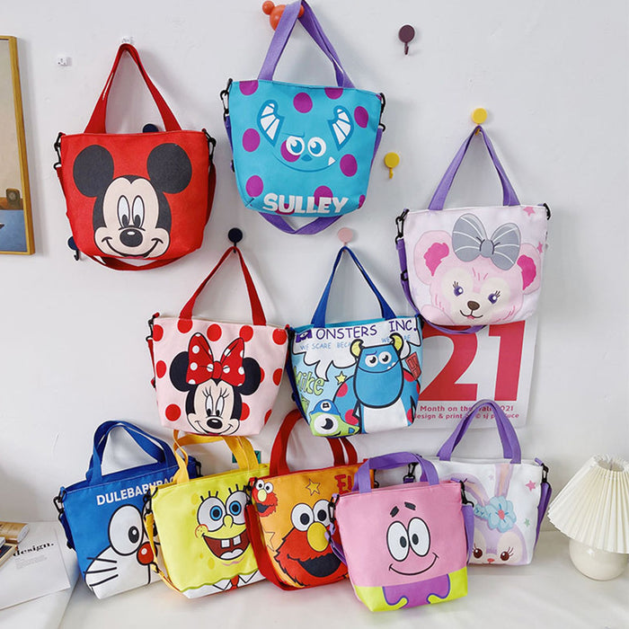 Wholesale Soft Cute Children's Canvas Handbag Large Capacity JDC-SD-YuanDuo043