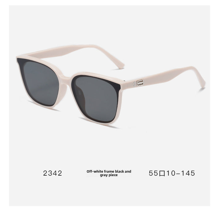 Wholesale Square sunglasses, high-end light colored sunglasses, summer sun shading retro sunglasses