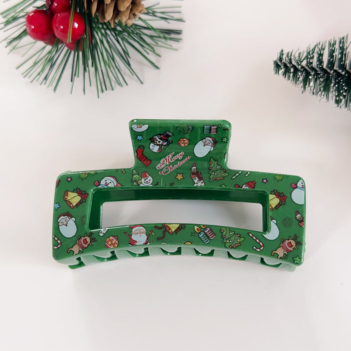 Wholesale Christmas hair clip,  reindeer snowman print,  shark clip,  cartoon hair accessory