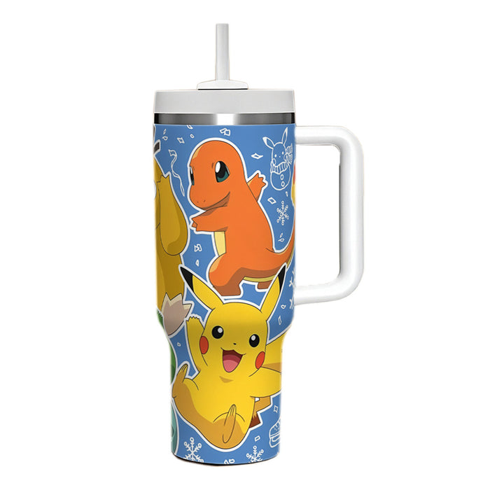 Wholesale 2pcs 40oz cartoon Car Cup Insulated Cup Straw ice bullies cup