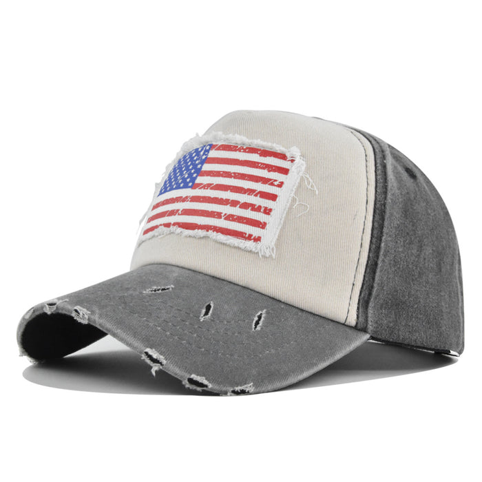 Wholesale Cotton Vintage Patch Flag Baseball Cap JDC-FH-DeX016