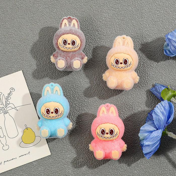 Wholesale Cute sitting pose creative silicone refrigerator magnet