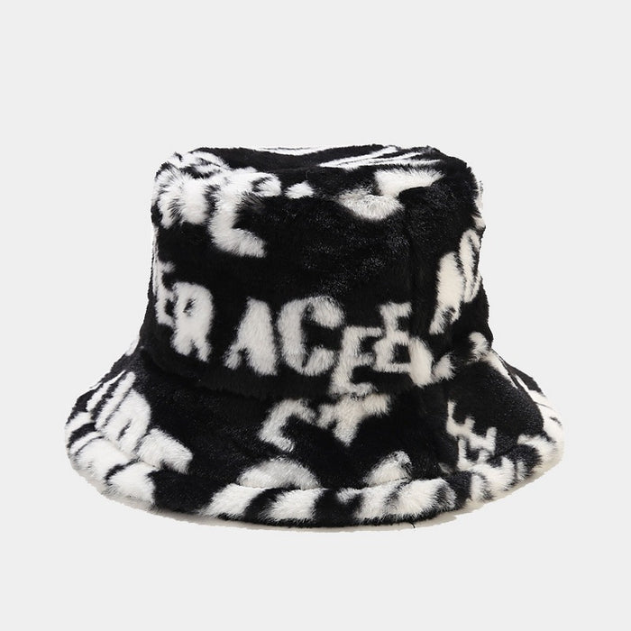 Wholesale Letter Thick Warm Bucket Hat JDC-FH-LvYi059