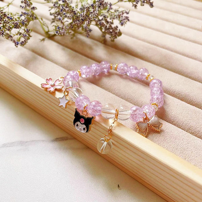 Wholesale Crystal Bracelet Pendant Beaded Bracelet Cute and Sweet Girlfriend Gift