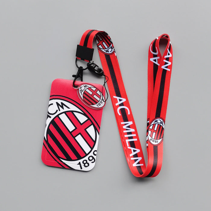 Wholesale football team Lanyard Keychain Cartoon animation hard