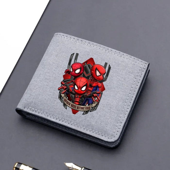 Wholesale Cartoon Print Ultra Thin Canvas Card Wallet Modern Cool Unisex Everyday Fashion Accessory