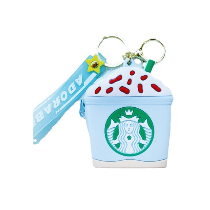 Wholesale PVC Cartoon Coffee Cup Keychain JDC-KC-WuYi106