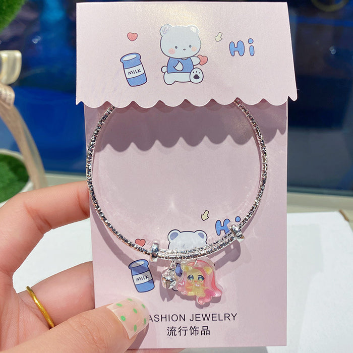 Wholesale cartoon children' s independent packaging student bracelet