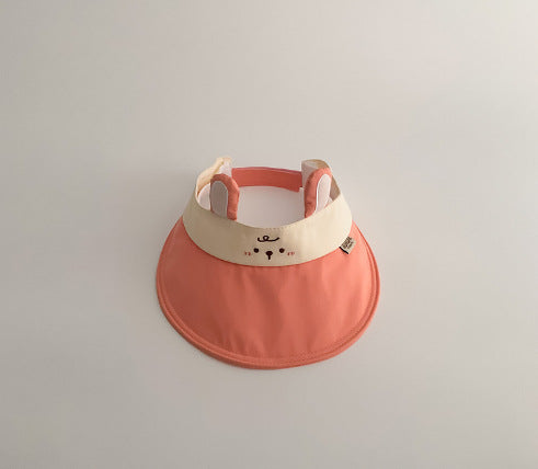 Wholesale Hat Breathable Empty Top Hat Cute Cartoon Travel Big Eaves Sunscreen Hat Children's Sunscreen Hat