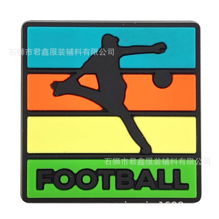 Wholesale 50pcs Football team standard Jersey Shoes Charms