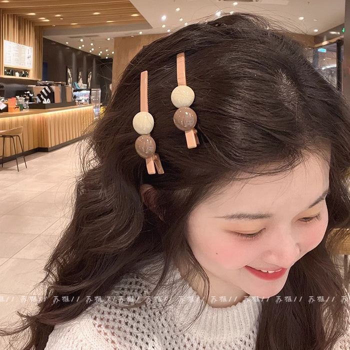 Wholesale   Color Bangs Hairpin Clip Women's Side Clip Hairpin Back Head Clip Headwear Duckbill Clip