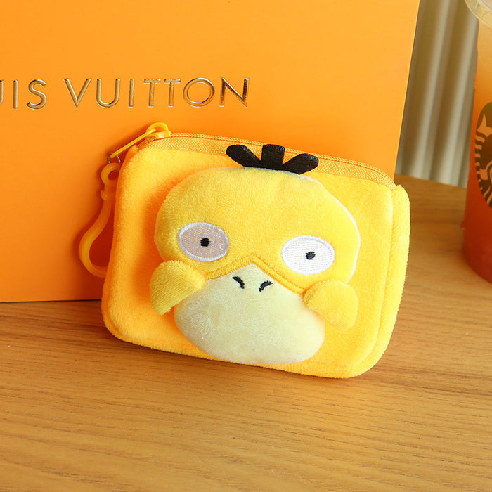 Wholesale Yellow Duck Plush Bag Charm Car Key Accessory Cute Coin Purse
