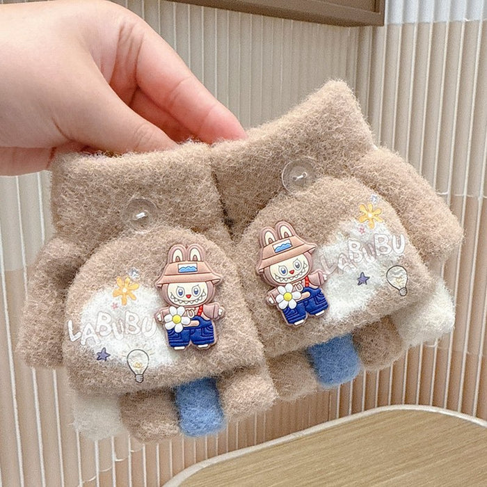 Wholesale Cute children' s winter thickened warm gloves