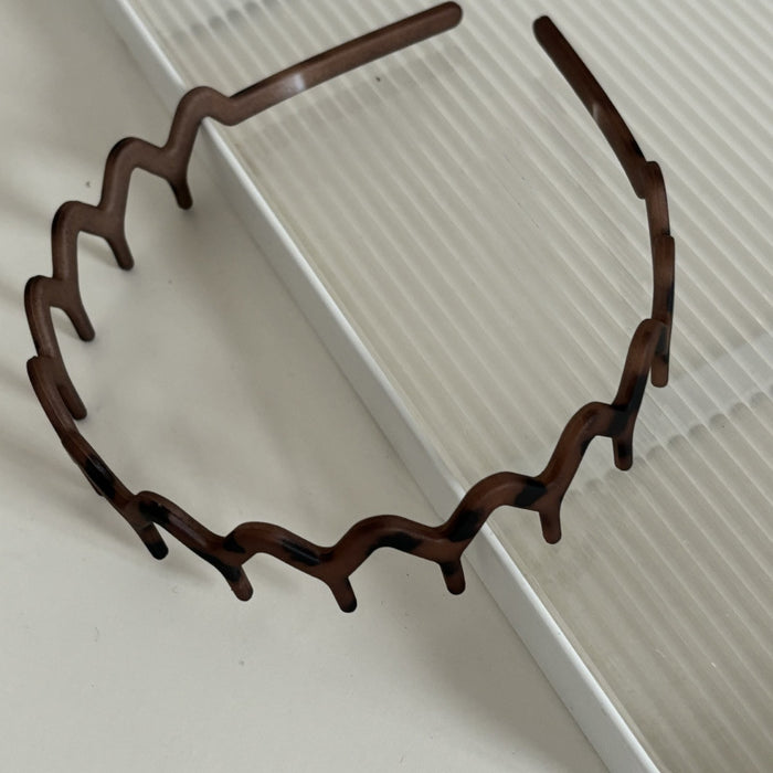 Wholesale Frosted Minimalist Leopard Acrylic Basic Hair Band Women