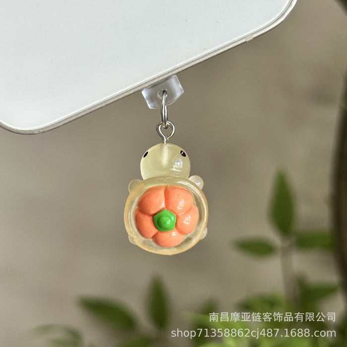 Wholesale 4pcs/ set Vegetable and fruit glow-in-the-dark turtle Mobile Phone Stands