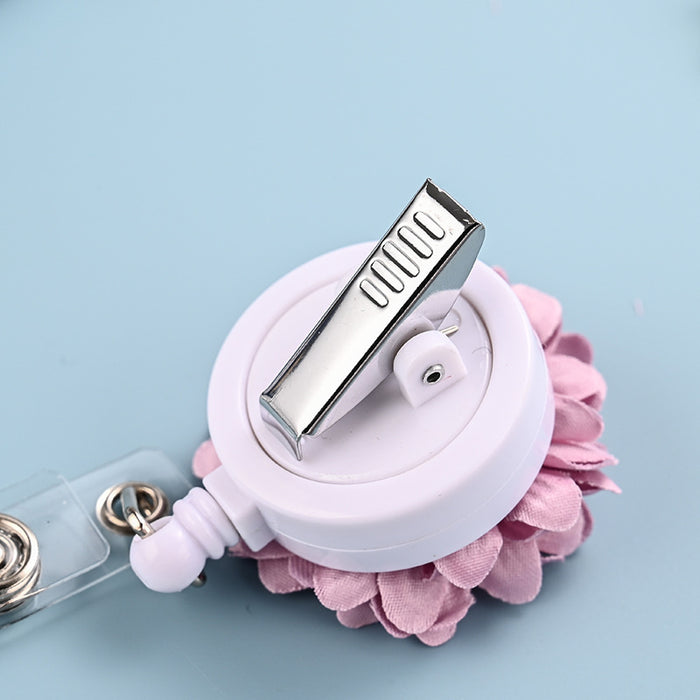 Wholesale Fabric Flower Retractable Keychain JDC-KC-ChangQi007