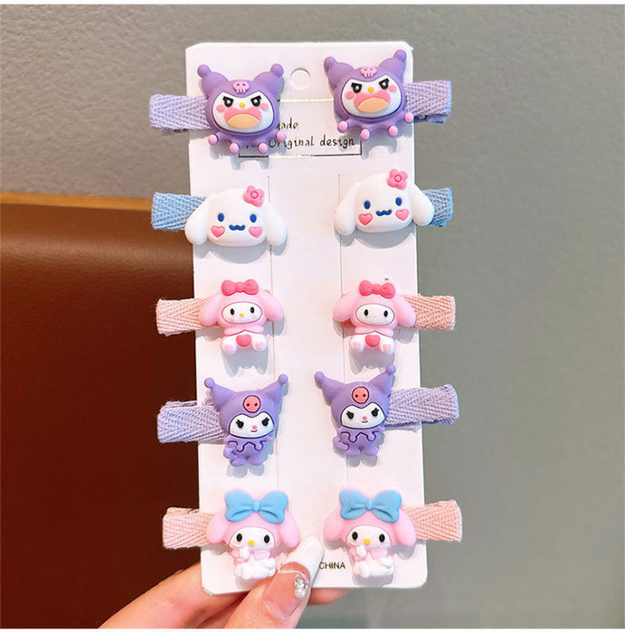 Wholesale Cartoon Children Hair Clips Style Soft Glue Hair Accessory Gift