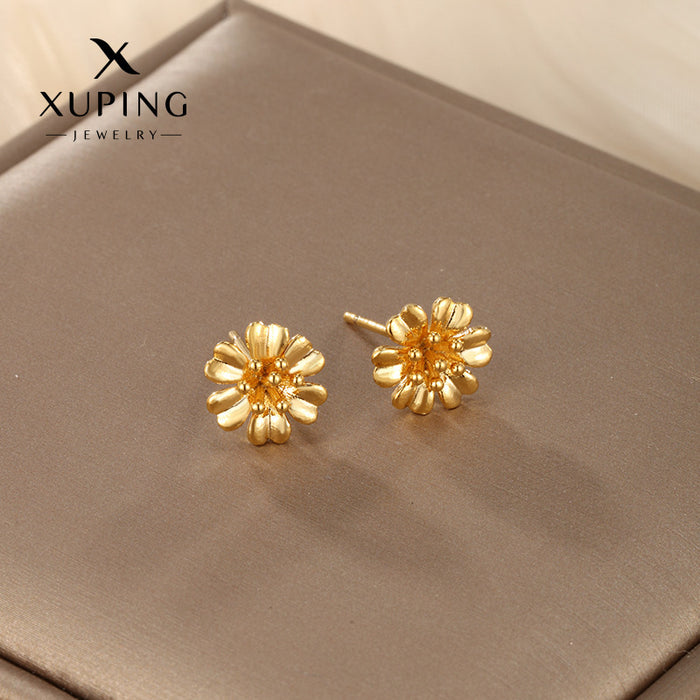 Wholesale Simulation Flower Women's High-end Sense Niche Fashion Retro Earrings JDC-ES-XP001