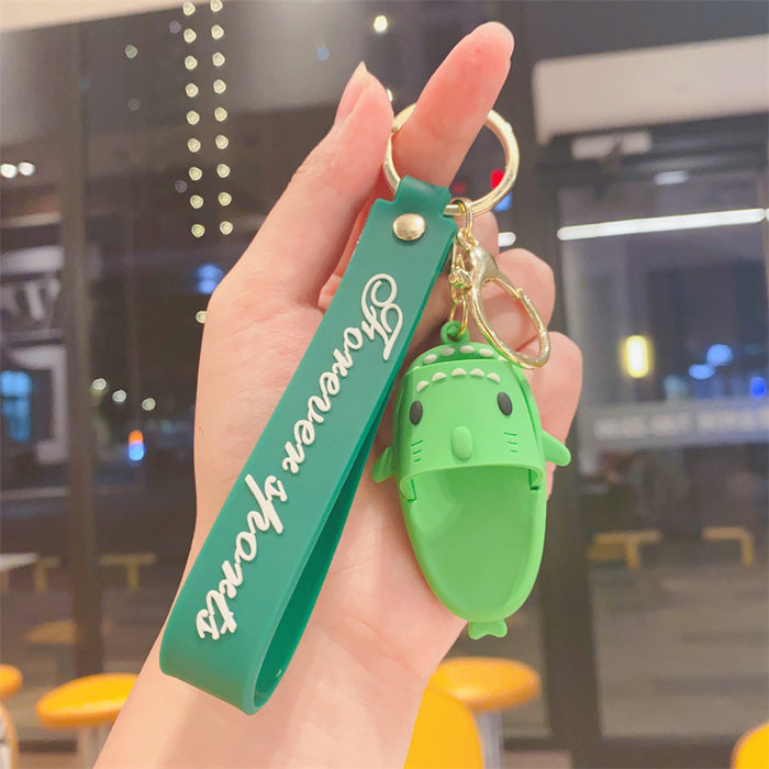 Wholesale Cute Shark Slipper Keychain